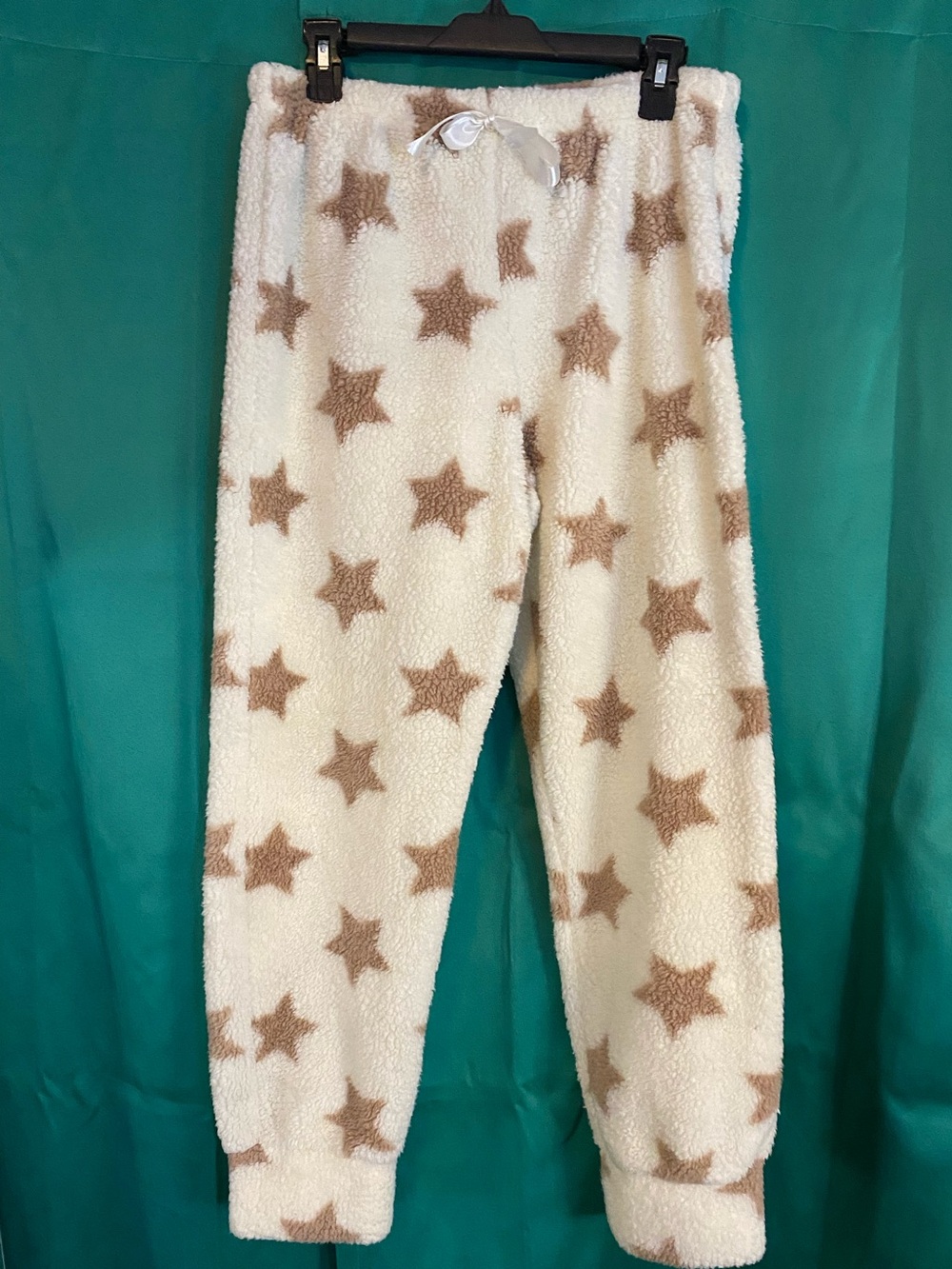 Weekending brand fuzzy cuffed pajama pants